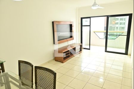sala de apartamento para alugar com 2 quartos, 99m² em Canto do Forte, Praia Grande