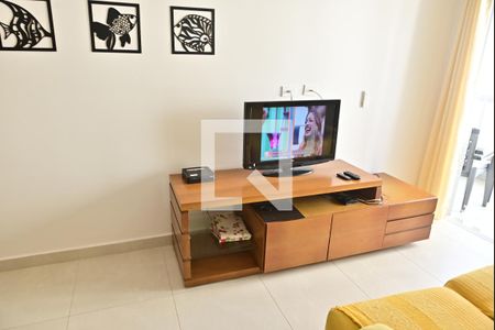 sala de apartamento para alugar com 2 quartos, 78m² em Boqueirão, Praia Grande