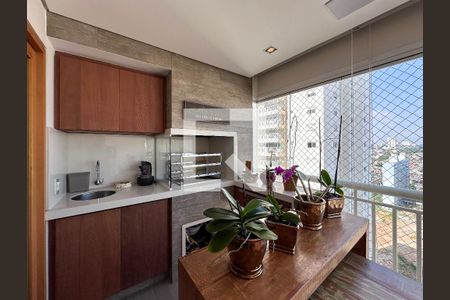 Varanda Gourmet de apartamento à venda com 3 quartos, 123m² em Vila Congonhas, São Paulo