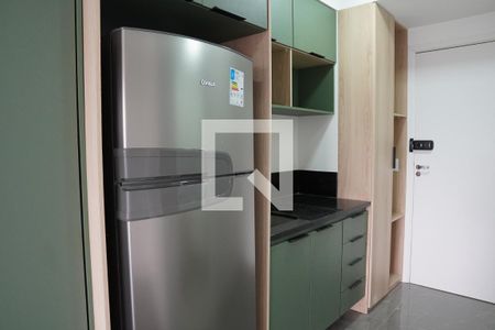 Cozinha de kitnet/studio à venda com 1 quarto, 27m² em Pinheiros, São Paulo