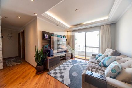 Sala de apartamento à venda com 3 quartos, 79m² em Vila Pires, Santo André