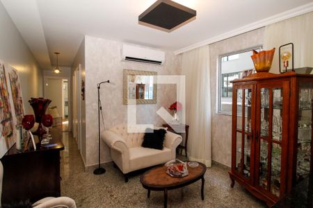 Sala  de apartamento à venda com 2 quartos, 55m² em Serra, Belo Horizonte