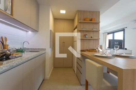 Cozinha de apartamento para alugar com 1 quarto, 39m² em São Geraldo, Porto Alegre