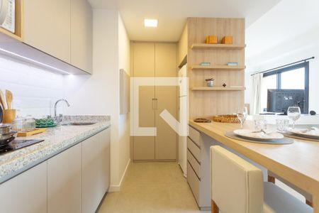 Cozinha de apartamento para alugar com 1 quarto, 39m² em São Geraldo, Porto Alegre