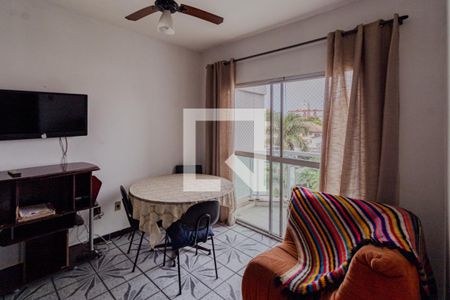 Sala de apartamento para alugar com 2 quartos, 100m² em Mar E Céu, Guarujá