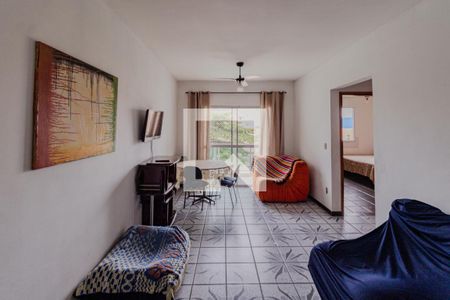 Sala de apartamento para alugar com 2 quartos, 100m² em Mar E Céu, Guarujá