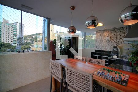 Área gourmet de apartamento à venda com 3 quartos, 175m² em Cruzeiro, Belo Horizonte