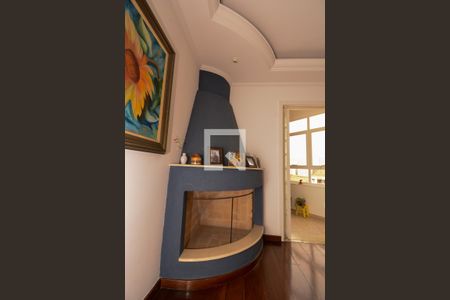 Sala - lareira de apartamento à venda com 3 quartos, 156m² em Nova Petrópolis, São Bernardo do Campo