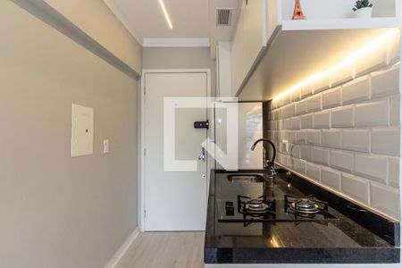 Cozinha de kitnet/studio para alugar com 1 quarto, 25m² em Campos Elíseos, São Paulo