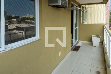 Varanda da Sala de apartamento à venda com 2 quartos, 69m² em Taquara, Rio de Janeiro