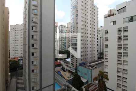 Vista da Sala de kitnet/studio para alugar com 1 quarto, 33m² em Indianópolis, São Paulo