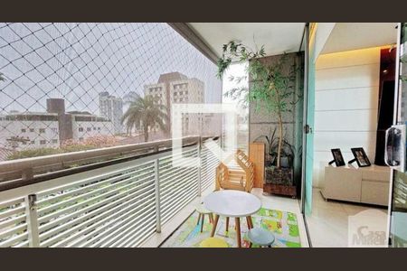 Varanda de apartamento à venda com 4 quartos, 168m² em Serra, Belo Horizonte