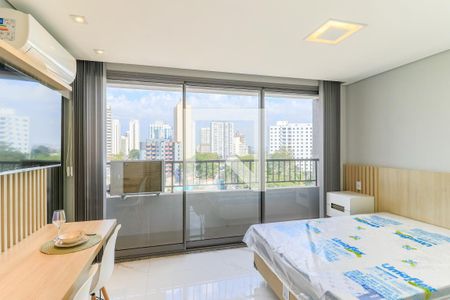 Sala/Quarto de kitnet/studio para alugar com 1 quarto, 22m² em Santo Amaro, São Paulo