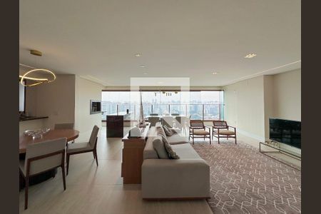 Sala de apartamento para alugar com 3 quartos, 142m² em Brooklin Novo, São Paulo