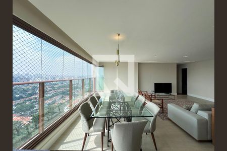 Varanda Integrada de apartamento para alugar com 3 quartos, 142m² em Brooklin Novo, São Paulo