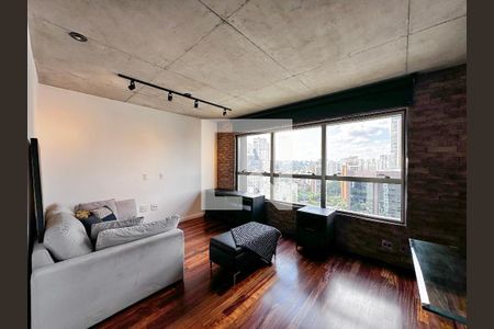 Sala de apartamento para alugar com 1 quarto, 90m² em Cidade Monções, São Paulo