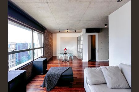 Sala de apartamento para alugar com 1 quarto, 90m² em Cidade Monções, São Paulo