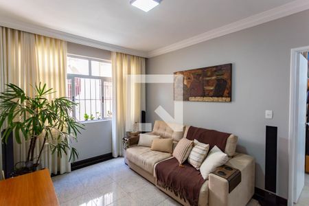 Sala  de apartamento à venda com 3 quartos, 110m² em São Lucas, Belo Horizonte