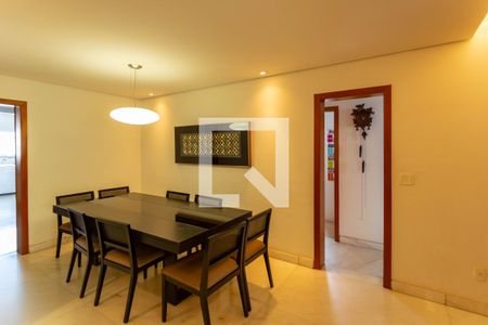 Sala de Jantar de apartamento à venda com 4 quartos, 137m² em Lourdes, Belo Horizonte