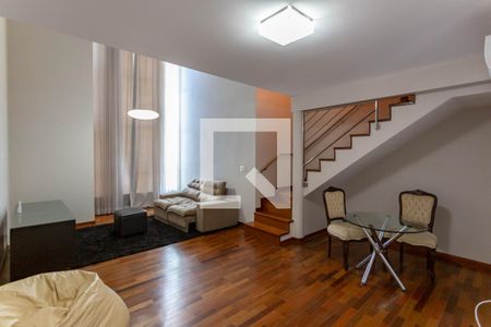 Sala de apartamento para alugar com 1 quarto, 76m² em Belvedere, Belo Horizonte