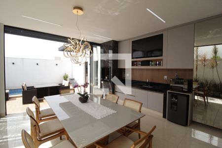 Varanda gourmet de casa de condomínio para alugar com 4 quartos, 210m² em Laranjeiras, Uberlândia