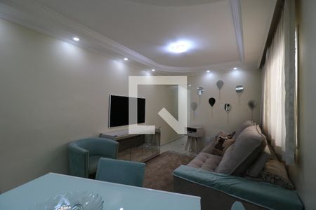 Sala de apartamento à venda com 3 quartos, 83m² em Campestre, Santo André