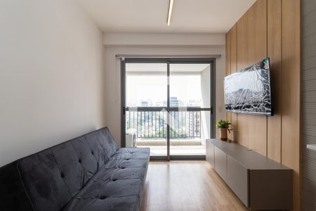 Sala de apartamento para alugar com 1 quarto, 31m² em Indianópolis, São Paulo