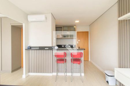 Sala de apartamento para alugar com 1 quarto, 35m² em Centro, Curitiba