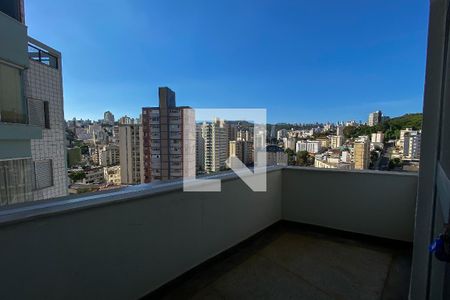 Varanda da Sala de apartamento à venda com 1 quarto, 48m² em Coracao de Jesus, Belo Horizonte