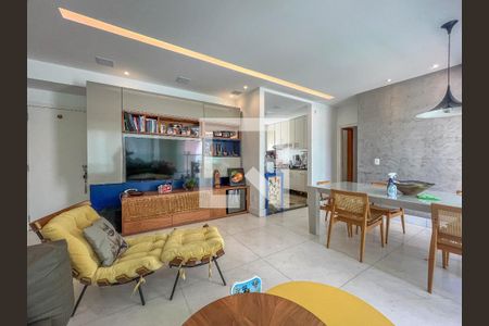 Sala de apartamento à venda com 3 quartos, 107m² em Belvedere, Belo Horizonte