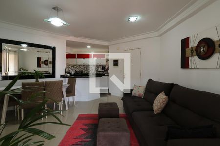 Sala de apartamento à venda com 3 quartos, 82m² em Vila Assunção, Santo André