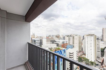 Varanda de kitnet/studio para alugar com 1 quarto, 24m² em Paraíso, São Paulo