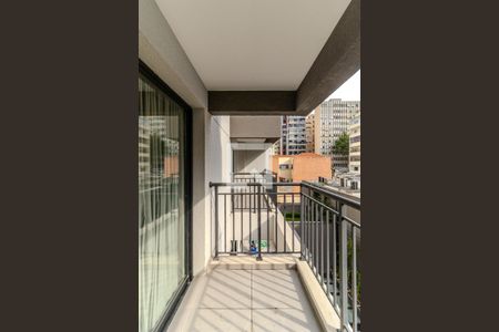 Varanda de kitnet/studio para alugar com 1 quarto, 27m² em Vila Buarque, São Paulo
