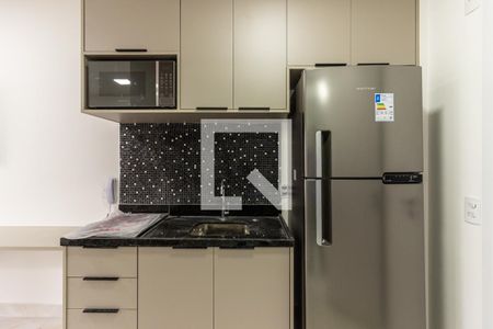 Cozinha de kitnet/studio para alugar com 1 quarto, 27m² em Vila Buarque, São Paulo