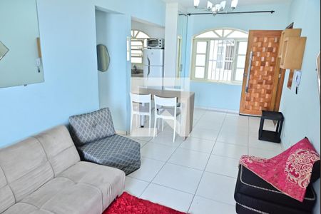 sala de apartamento para alugar com 1 quarto, 65m² em Ocian, Praia Grande