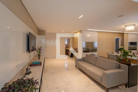 Sala de apartamento à venda com 4 quartos, 145m² em Carmo, Belo Horizonte