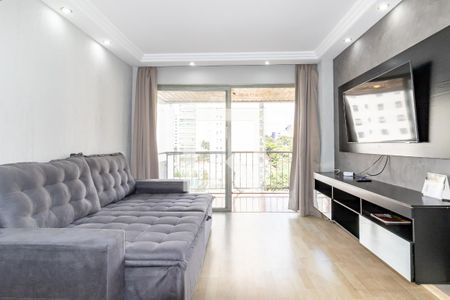 Sala de apartamento à venda com 1 quarto, 50m² em Indianópolis, São Paulo