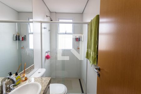 Banheiro da Suíte de apartamento à venda com 2 quartos, 66m² em Santo Antônio, Belo Horizonte