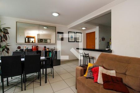 Sala de apartamento à venda com 3 quartos, 80m² em Sagrada Família, Belo Horizonte