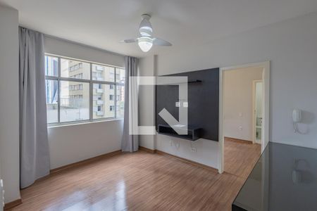 Sala de apartamento para alugar com 1 quarto, 58m² em Lourdes, Belo Horizonte