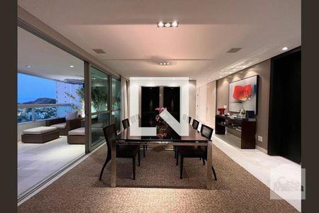 sala de apartamento à venda com 4 quartos, 243m² em Belvedere, Belo Horizonte