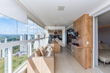 Varanda da Sala de apartamento à venda com 3 quartos, 193m² em Vale do Sereno, Nova Lima