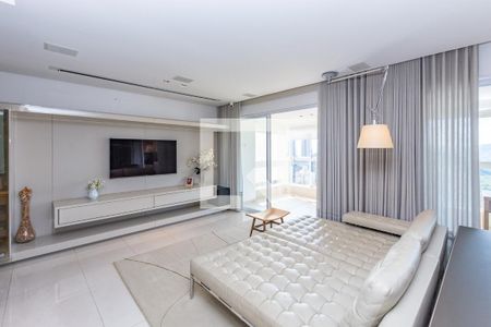 Sala de apartamento à venda com 3 quartos, 193m² em Vale do Sereno, Nova Lima