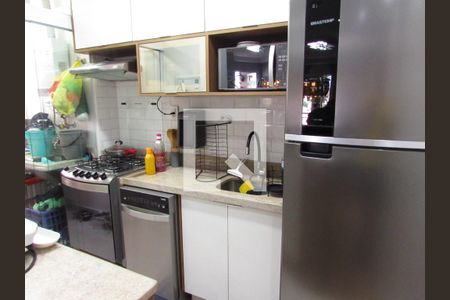 Cozinha de apartamento à venda com 2 quartos, 51m² em Jardim Monte Alegre, Taboão da Serra