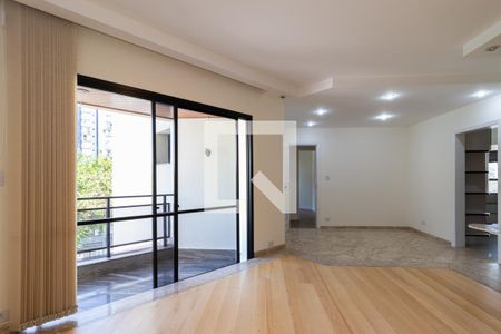 Sala de apartamento para alugar com 3 quartos, 112m² em Indianópolis, São Paulo