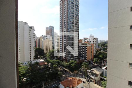 Vista da Varanda de kitnet/studio à venda com 1 quarto, 21m² em Indianópolis, São Paulo