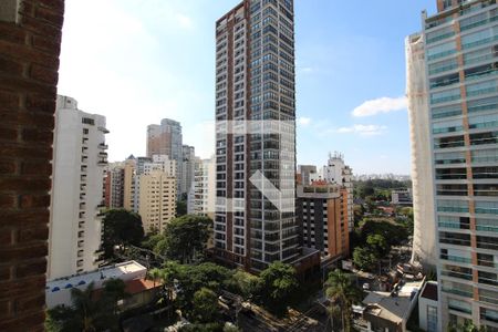 Vista da Varanda de kitnet/studio à venda com 1 quarto, 21m² em Indianópolis, São Paulo