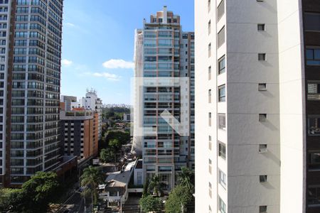 Vista da Varanda de kitnet/studio à venda com 1 quarto, 21m² em Indianópolis, São Paulo