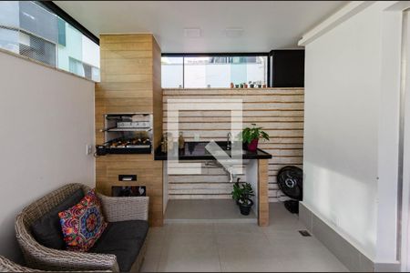 Varanda de apartamento à venda com 3 quartos, 160m² em Buritis, Belo Horizonte