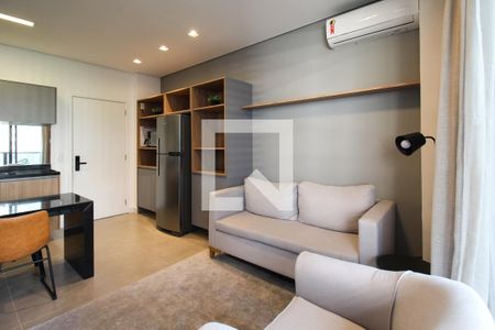 Sala de kitnet/studio para alugar com 1 quarto, 43m² em Itaim Bibi, São Paulo